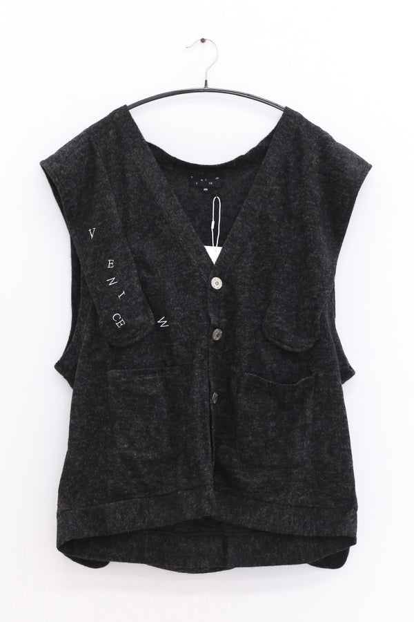 VeniceW 25 Spring/Summer Egg Bag Cardigan VCW-01:V20-Centry Black